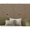 Mexen Linea 13 acoustic wall panel 60 x 60 cm (4 pieces), 9 mm felt, technical veneer, Bleached Oak - S110-60607-13-040