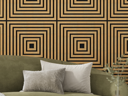 Mexen Linea 13 acoustic wall panel 60 x 60 cm (4 pcs), 9 mm felt, technical veneer, Classic Oak - S110-60607-13-041