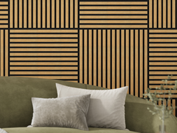 Mexen Linea 15 soundproof wall panel 60 x 60 cm (4 pcs), 9 mm felt, technical veneer, Classic Oak - S110-60607-15-041