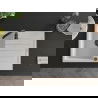 Mexen Bruno 1-compartment granite sink with a drip tray and kitchen mixer tap Telma, White - 6513-20-670200-70