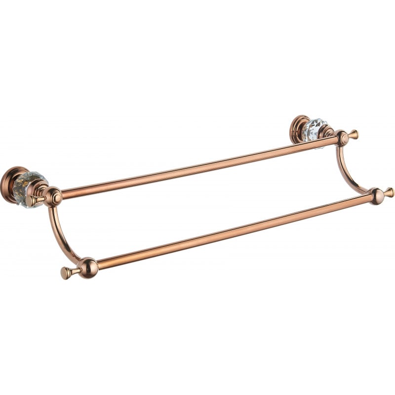 Mexen Estela double towel rack, Rose gold - 7011525-60
