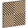 Mexen Linea 01 acoustic wall panel 60 x 60 cm (4 pieces), 9 mm felt, technical veneer, Bleached Oak - S110-60607-01-040