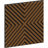 Mexen Linea 01 acoustic wall panel 60 x 60 cm (4 pcs), 9 mm felt, technical veneer, Natural Oak - S110-60607-01-042