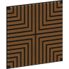 Mexen Linea 02 acoustic wall panel 60 x 60 cm (4 pcs.), 9 mm felt, technical veneer, Natural Oak - S110-60607-02-042