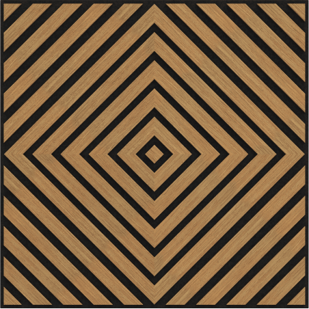 Mexen Linea 03 acoustic wall panel 60 x 60 cm (4 pieces), felt 9 mm, technical veneer, Classic Oak - S110-60607-03-041