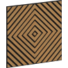 Mexen Linea 03 acoustic wall panel 60 x 60 cm (4 pieces), felt 9 mm, technical veneer, Classic Oak - S110-60607-03-041