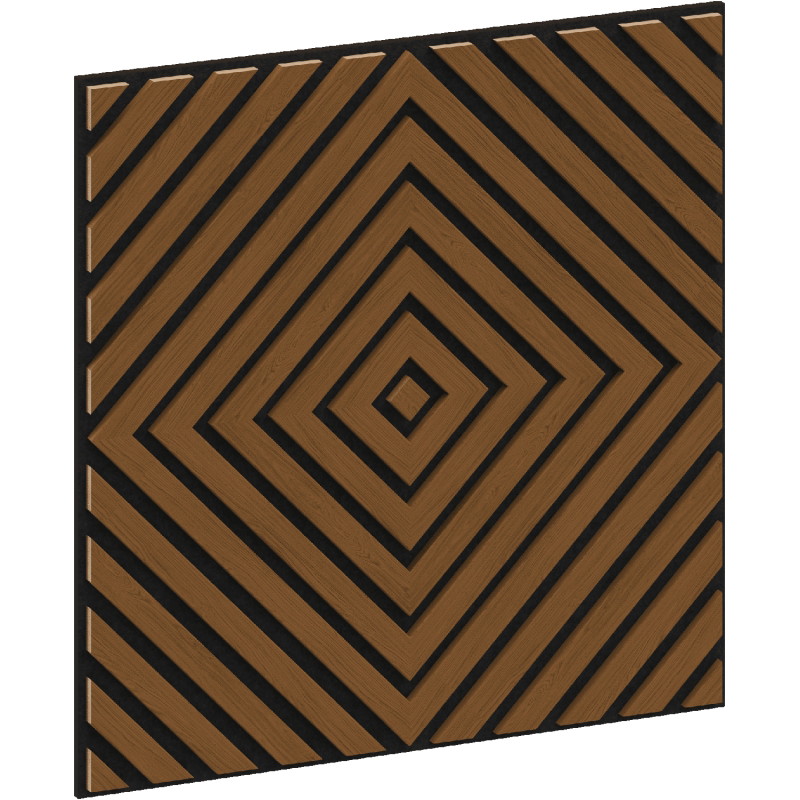 Mexen Linea 03 acoustic wall panel 60 x 60 cm (4 pcs), felt 9 mm, technical veneer, Natural Oak - S110-60607-03-042