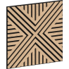 Mexen Linea 05 acoustic wall panel 60 x 60 cm (4pcs.), 9 mm felt, technical veneer, Bleached Oak - S110-60607-05-040