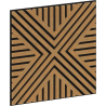 Mexen Linea 05 acoustic wall panel 60 x 60 cm (4pcs), felt 9 mm, technical veneer, Oak Classic - S110-60607-05-041