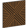 Mexen Linea 05 acoustic wall panel 60 x 60 cm (4pcs), 9 mm felt, technical veneer, Natural Oak - S110-60607-05-042