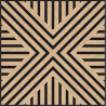 Mexen Linea 06 acoustic wall panel 60 x 60 cm (4 pieces), 9 mm felt, technical veneer, Bleached Oak - S110-60607-06-040