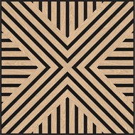 Mexen Linea 06 acoustic wall panel 60 x 60 cm (4 pieces), 9 mm felt, technical veneer, Bleached Oak - S110-60607-06-040
