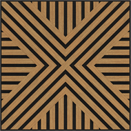 Mexen Linea 06 acoustic wall panel 60 x 60 cm (4 pcs), 9 mm felt, technical veneer, Oak Classic - S110-60607-06-041