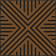 Mexen Linea 06 acoustic wall panel 60 x 60 cm (4 pcs), 9 mm felt, technical veneer, Natural Oak - S110-60607-06-042