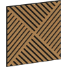 Mexen Linea 08 acoustic wall panel 60 x 60 cm (4 pieces), 9 mm felt, technical veneer, Oak Classic - S110-60607-08-041