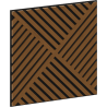 Mexen Linea 08 acoustic wall panel 60 x 60 cm (4 pieces), 9 mm felt, technical veneer, Natural Oak - S110-60607-08-042