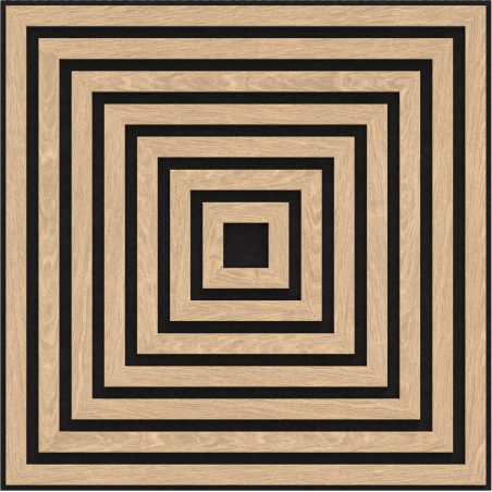 Mexen Linea 13 acoustic wall panel 60 x 60 cm (4 pieces), 9 mm felt, technical veneer, Bleached Oak - S110-60607-13-040