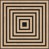 Mexen Linea 13 acoustic wall panel 60 x 60 cm (4 pieces), 9 mm felt, technical veneer, Bleached Oak - S110-60607-13-040