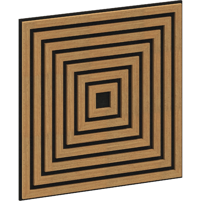 Mexen Linea 13 acoustic wall panel 60 x 60 cm (4 pcs), 9 mm felt, technical veneer, Classic Oak - S110-60607-13-041