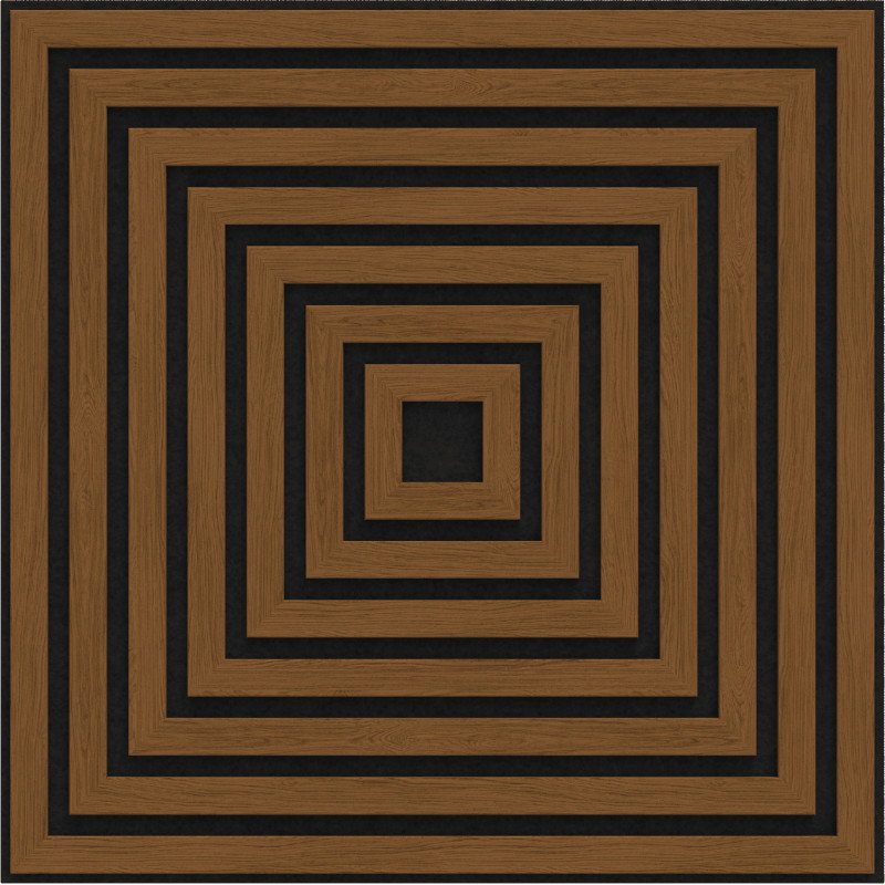 Mexen Linea 13 acoustic wall panel 60 x 60 cm (4 pcs), 9 mm felt, technical veneer, Natural Oak - S110-60607-13-042