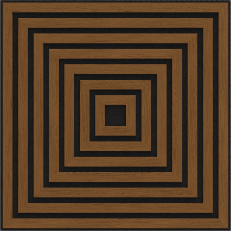 Mexen Linea 13 acoustic wall panel 60 x 60 cm (4 pcs), 9 mm felt, technical veneer, Natural Oak - S110-60607-13-042