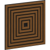 Mexen Linea 13 acoustic wall panel 60 x 60 cm (4 pcs), 9 mm felt, technical veneer, Natural Oak - S110-60607-13-042