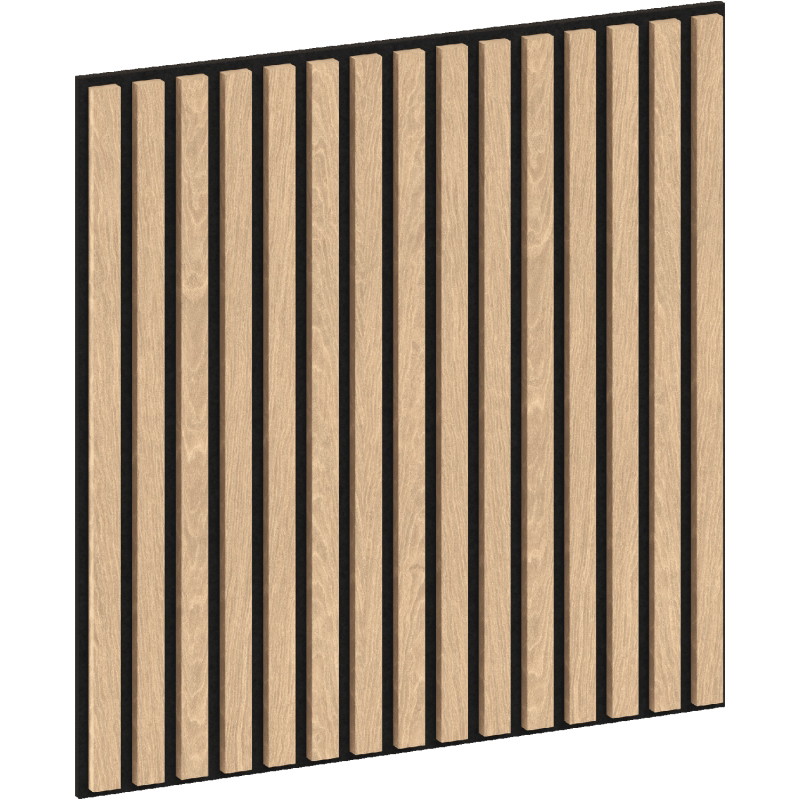 Mexen Linea 15 acoustic wall panel 60 x 60 cm (4 pieces), 9 mm felt, technical veneer, Bleached Oak - S110-60607-15-040