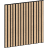 Mexen Linea 15 acoustic wall panel 60 x 60 cm (4 pieces), 9 mm felt, technical veneer, Bleached Oak - S110-60607-15-040