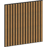 Mexen Linea 15 soundproof wall panel 60 x 60 cm (4 pcs), 9 mm felt, technical veneer, Classic Oak - S110-60607-15-041