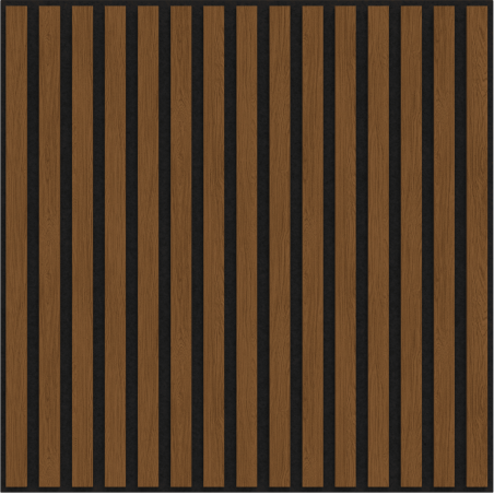 Mexen Linea 15 Acoustic Wall Panel 60 x 60 cm (4 pcs), 9 mm Felt, Technical Veneer, Natural Oak - S110-60607-15-042