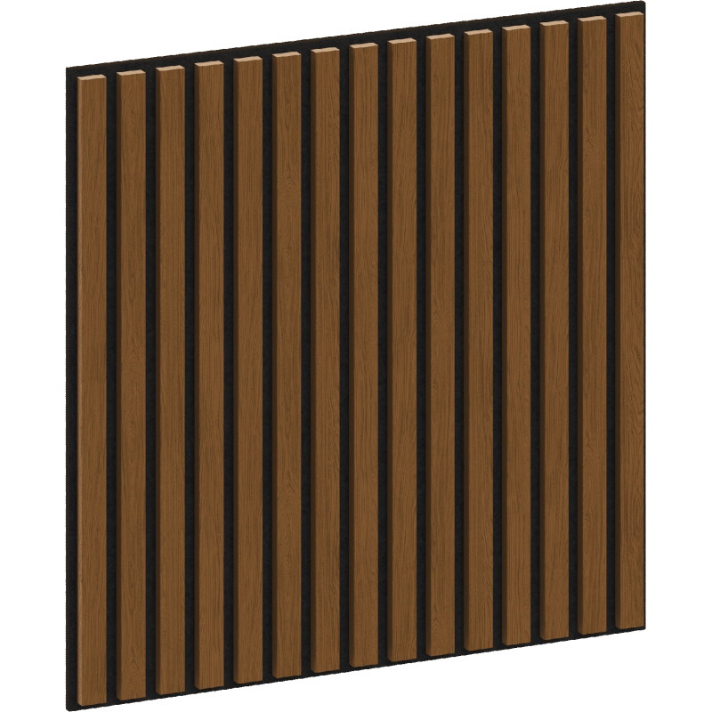 Mexen Linea 15 Acoustic Wall Panel 60 x 60 cm (4 pcs), 9 mm Felt, Technical Veneer, Natural Oak - S110-60607-15-042