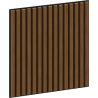 Mexen Linea 15 Acoustic Wall Panel 60 x 60 cm (4 pcs), 9 mm Felt, Technical Veneer, Natural Oak - S110-60607-15-042
