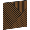 Mexen Linea 25 acoustic wall panel 60 x 60 cm (4 pcs), 9 mm felt, technical veneer, Natural Oak - S110-60607-25-042