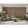 Mexen Linea 25 acoustic wall panel 60 x 60 cm (4 pcs.), 9 mm felt, technical veneer, Bleached Oak - S110-60607-25-040