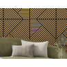Mexen Linea 25 acoustic wall panel 60 x 60 cm (4 pcs), 9 mm felt, technical veneer, Classic Oak - S110-60607-25-041