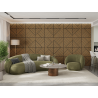 Mexen Linea 25 acoustic wall panel 60 x 60 cm (4 pcs), 9 mm felt, technical veneer, Classic Oak - S110-60607-25-041