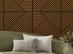 Mexen Linea 25 acoustic wall panel 60 x 60 cm (4 pcs), 9 mm felt, technical veneer, Natural Oak - S110-60607-25-042