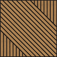 Mexen Linea 26 acoustic wall panel 60 x 60 cm (4pcs.), 9 mm felt, technical veneer, Oak Classic - S110-60607-26-041