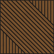 Mexen Linea 26 acoustic wall panel 60 x 60 cm (4 pcs), 9 mm felt, technical veneer, Natural Oak - S110-60607-26-042