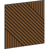 Mexen Linea 26 acoustic wall panel 60 x 60 cm (4 pcs), 9 mm felt, technical veneer, Natural Oak - S110-60607-26-042