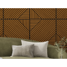 Mexen Linea 26 acoustic wall panel 60 x 60 cm (4 pcs), 9 mm felt, technical veneer, Natural Oak - S110-60607-26-042