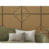 Mexen Linea 26 acoustic wall panel 60 x 60 cm (4pcs.), 9 mm felt, technical veneer, Oak Classic - S110-60607-26-041