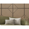 Mexen Linea 26 acoustic wall panel 60 x 60 cm (4 pcs), 9 mm felt, technical veneer, White Oak - S110-60607-26-040