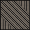 Mexen Linea 26 acoustic wall panel 60 x 60 cm (4pcs), 9 mm felt, technical veneer, Gray Oak - S110-60607-26-043