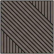 Mexen Linea 26 acoustic wall panel 60 x 60 cm (4pcs), 9 mm felt, technical veneer, Gray Oak - S110-60607-26-043