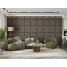 Mexen Linea 26 acoustic wall panel 60 x 60 cm (4pcs), 9 mm felt, technical veneer, Gray Oak - S110-60607-26-043