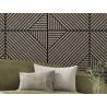 Mexen Linea 26 acoustic wall panel 60 x 60 cm (4pcs), 9 mm felt, technical veneer, Gray Oak - S110-60607-26-043