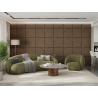 Mexen Linea 26 acoustic wall panel 60 x 60 cm (4 pcs.), 9 mm felt, technical veneer, Dark Walnut - S110-60607-26-044