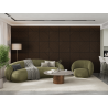 Mexen Linea 26 acoustic wall panel 60 x 60 cm (4 pcs), 9 mm felt, technical veneer, Mocca Oak - S110-60607-26-045