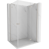 Mexen Mist-H Duo hinged shower cabin 70 x 70 cm, transparent, chrome - 8A5-070L-070P-01-00